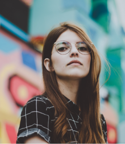 Girl Standing in the Valley