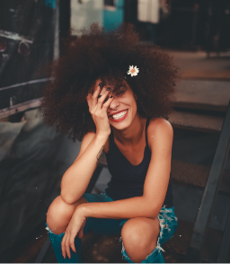 Girl Standing in the Valley